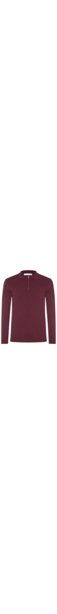 Suéter Masculino Tricot Com Zíper - Vermelho