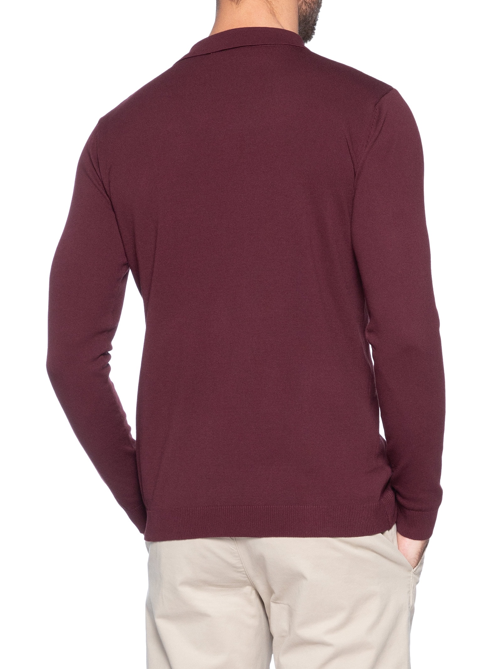 Suéter Masculino Tricot Com Zíper Vermelho '2 Essential