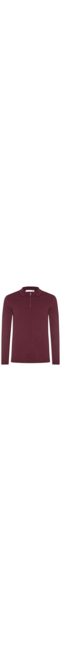 Suéter Masculino Tricot Com Zíper - Vermelho