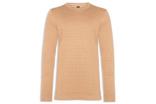 Suéter Masculino Tricot Dupla Face Listra Viena - Marrom