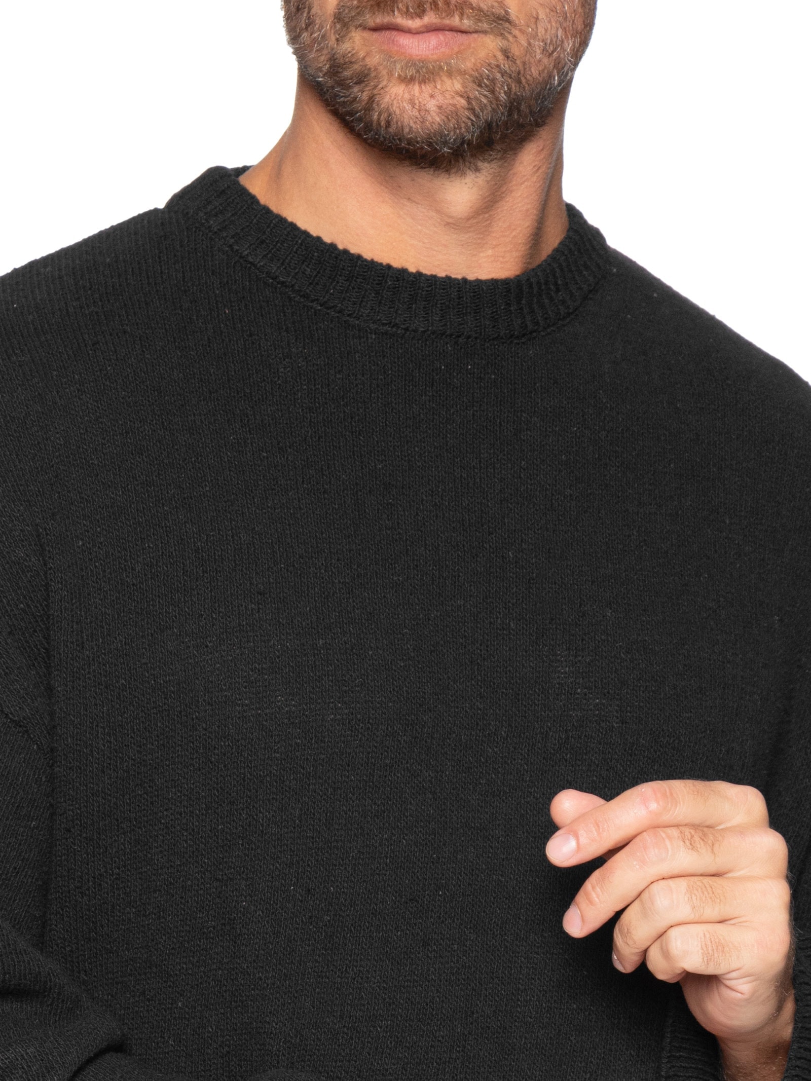 Suéter Masculino Tricot E-Fabric – Preto Osklen