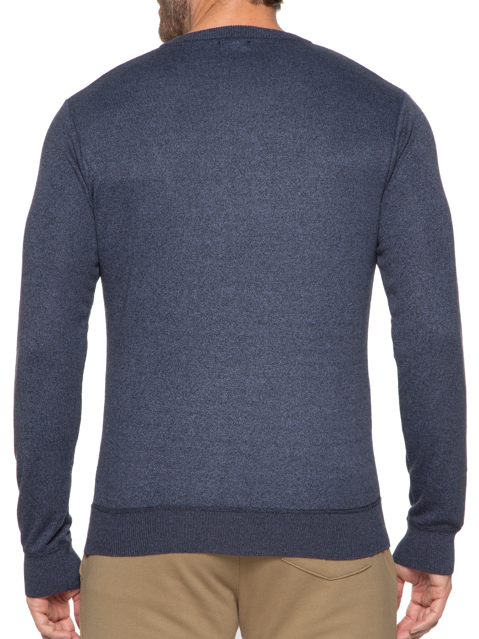 Suéter Masculino Tricot Gola Redonda Básico Cinza Basiq Men