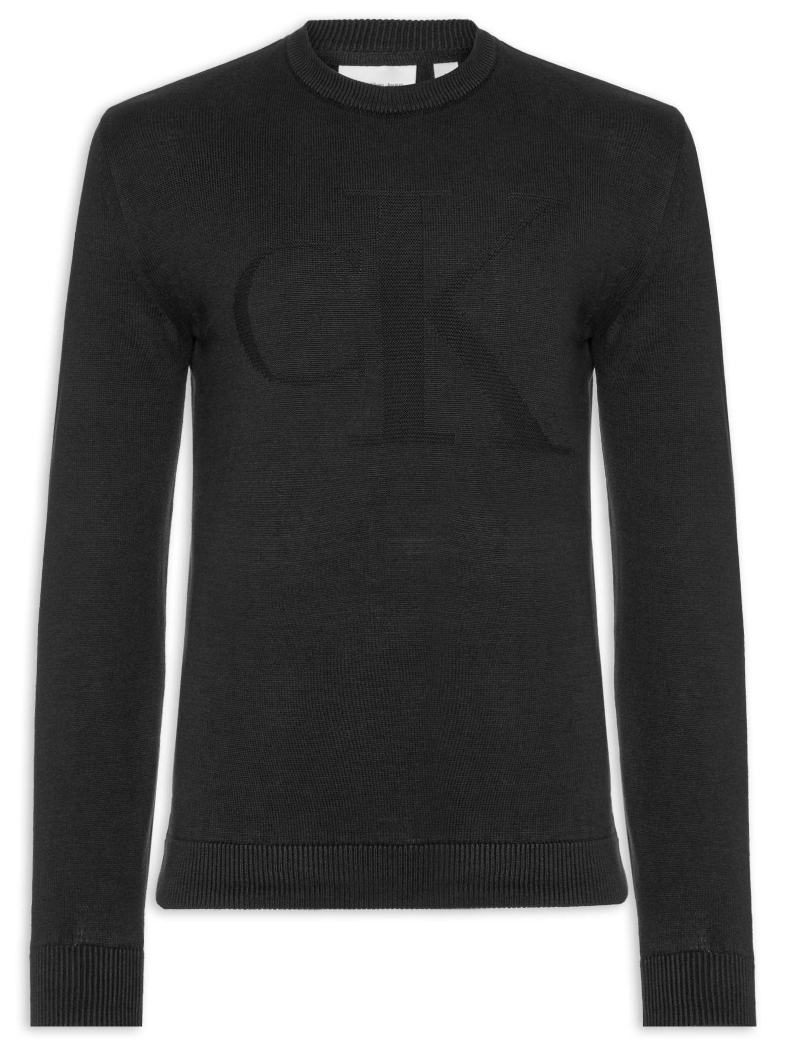 Suéter Masculino Tricot Maxi Preto Calvin Klein Jeans