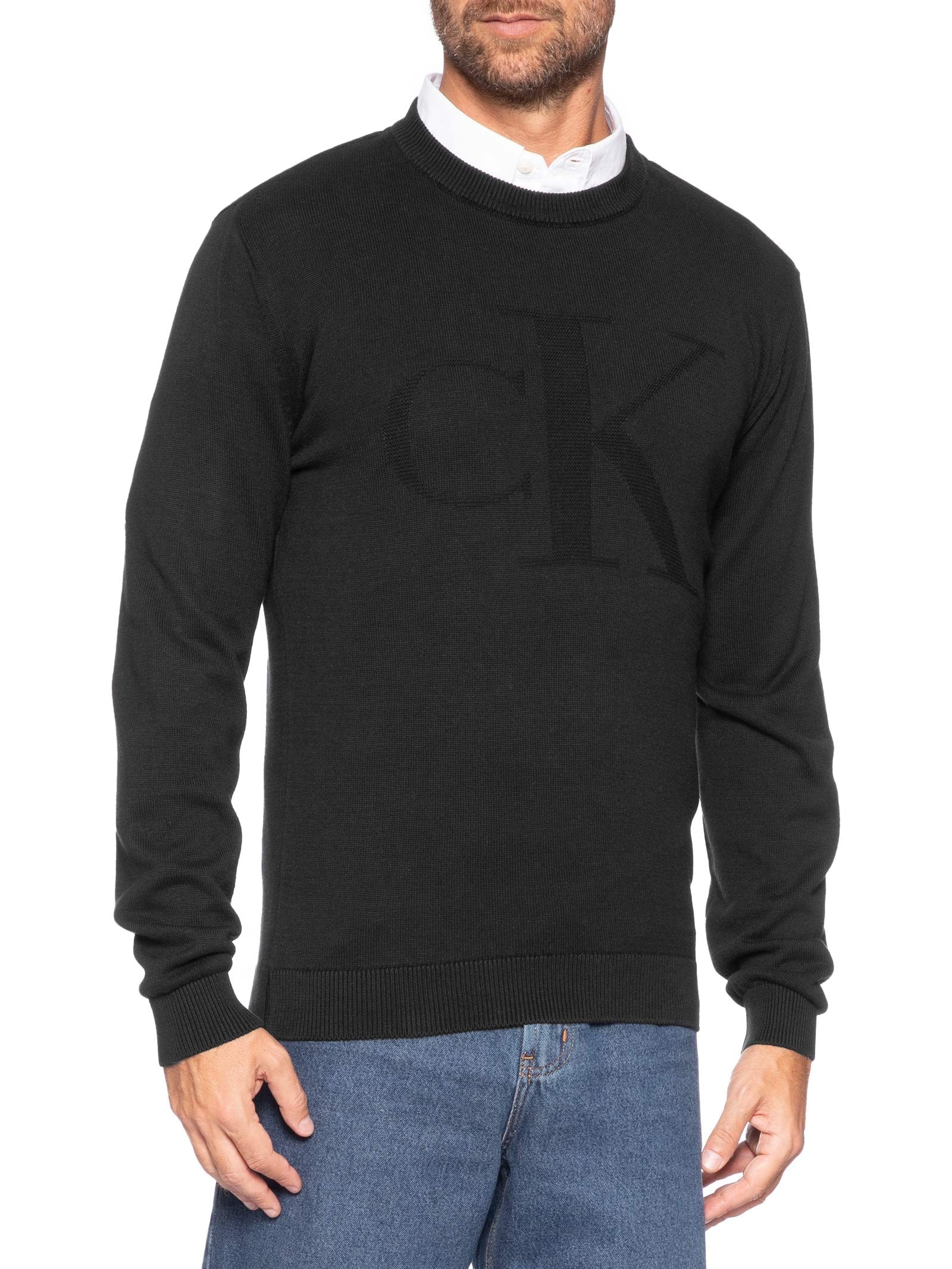 Suéter Masculino Tricot Maxi – Preto Calvin Klein Jeans