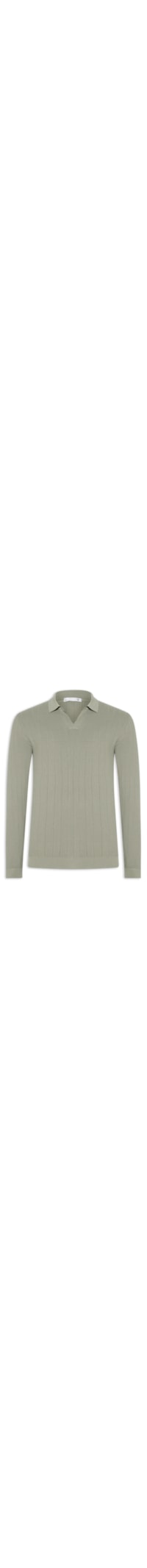 Suéter Masculino Tricot Polo Com Textura - Verde