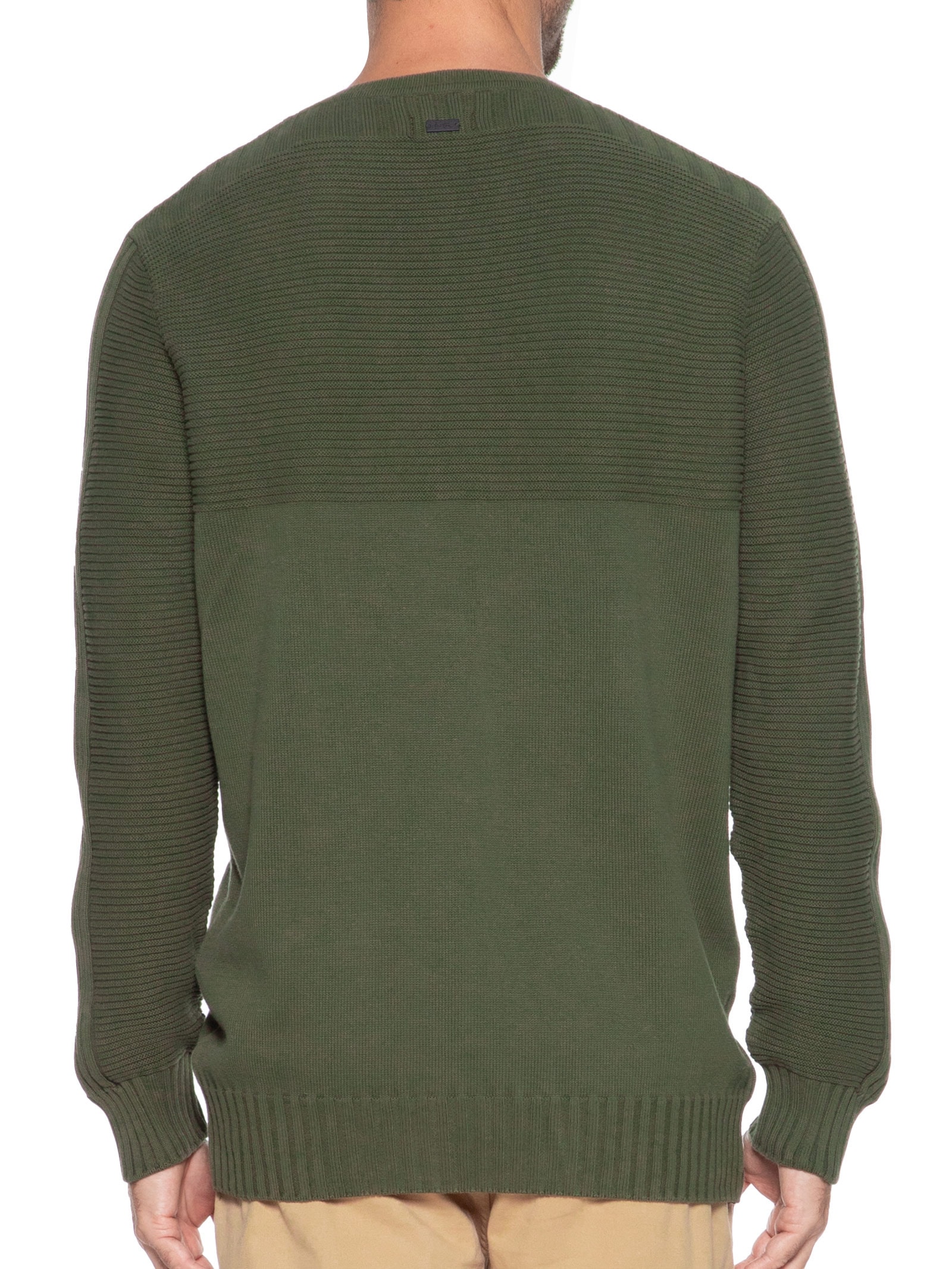 Suéter Masculino Tricot Texturas Verde Foxton