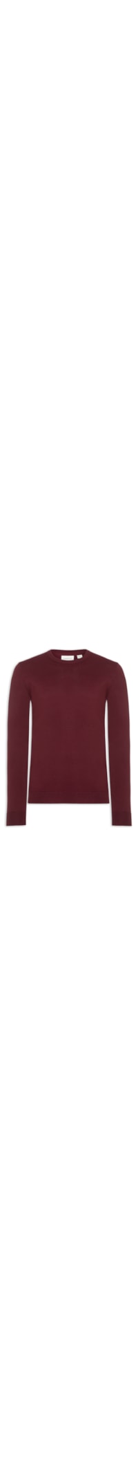 Suéter Masculino Tricot Viscose Com Logo - Vermelho
