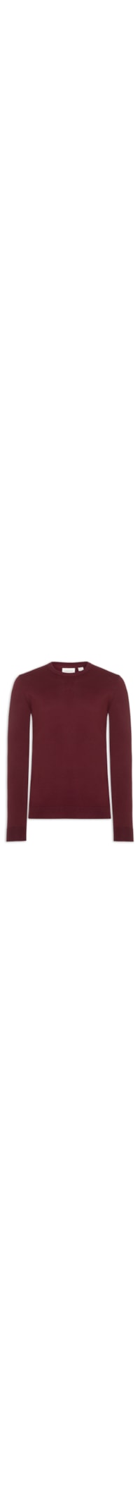 Suéter Masculino Tricot Viscose Com Logo - Vermelho