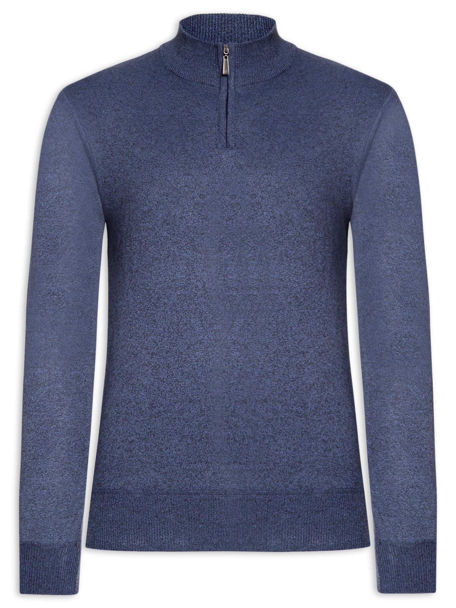Suéter Masculino Zíper Azul '2 Essential