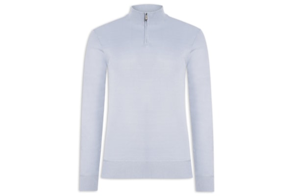 Suéter Masculino Zíper - Cinza