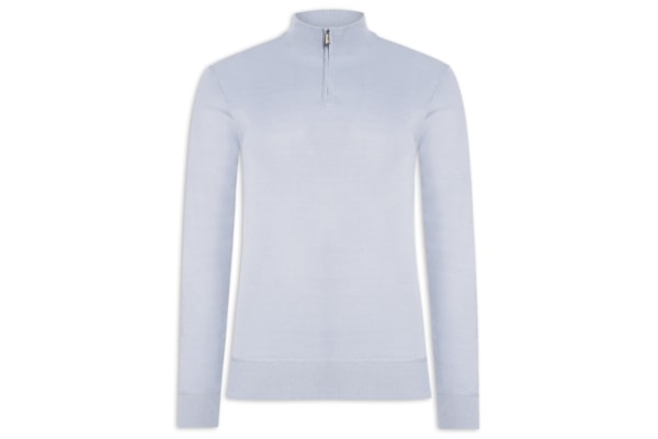 Suéter Masculino Zíper - Cinza