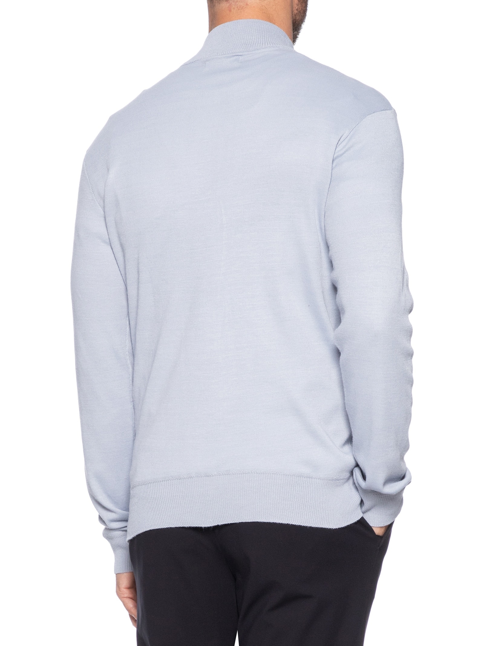 Suéter Masculino Zíper Cinza '2 Essential