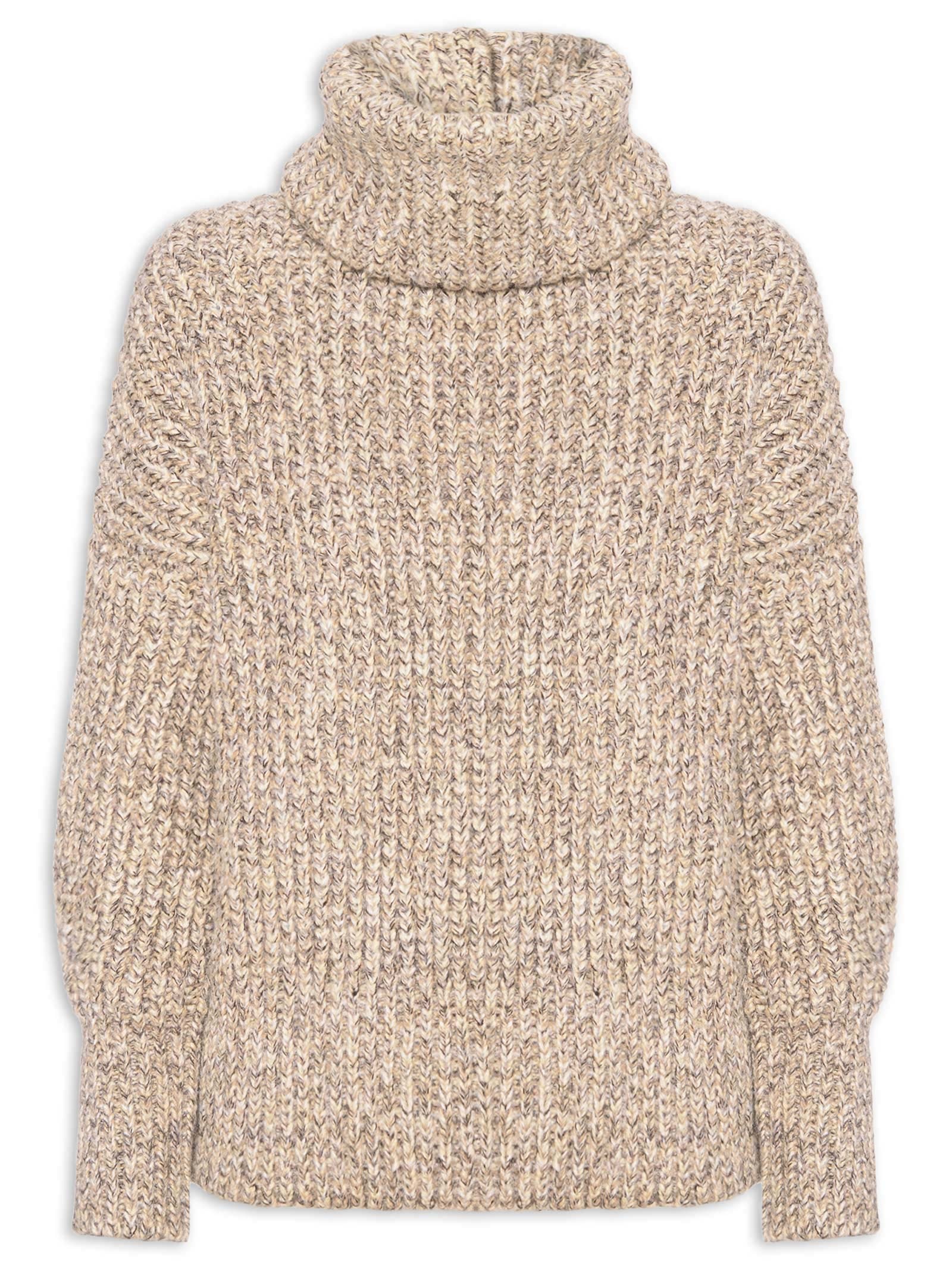 Suéter Maxipull Pérola Bege Anselmi