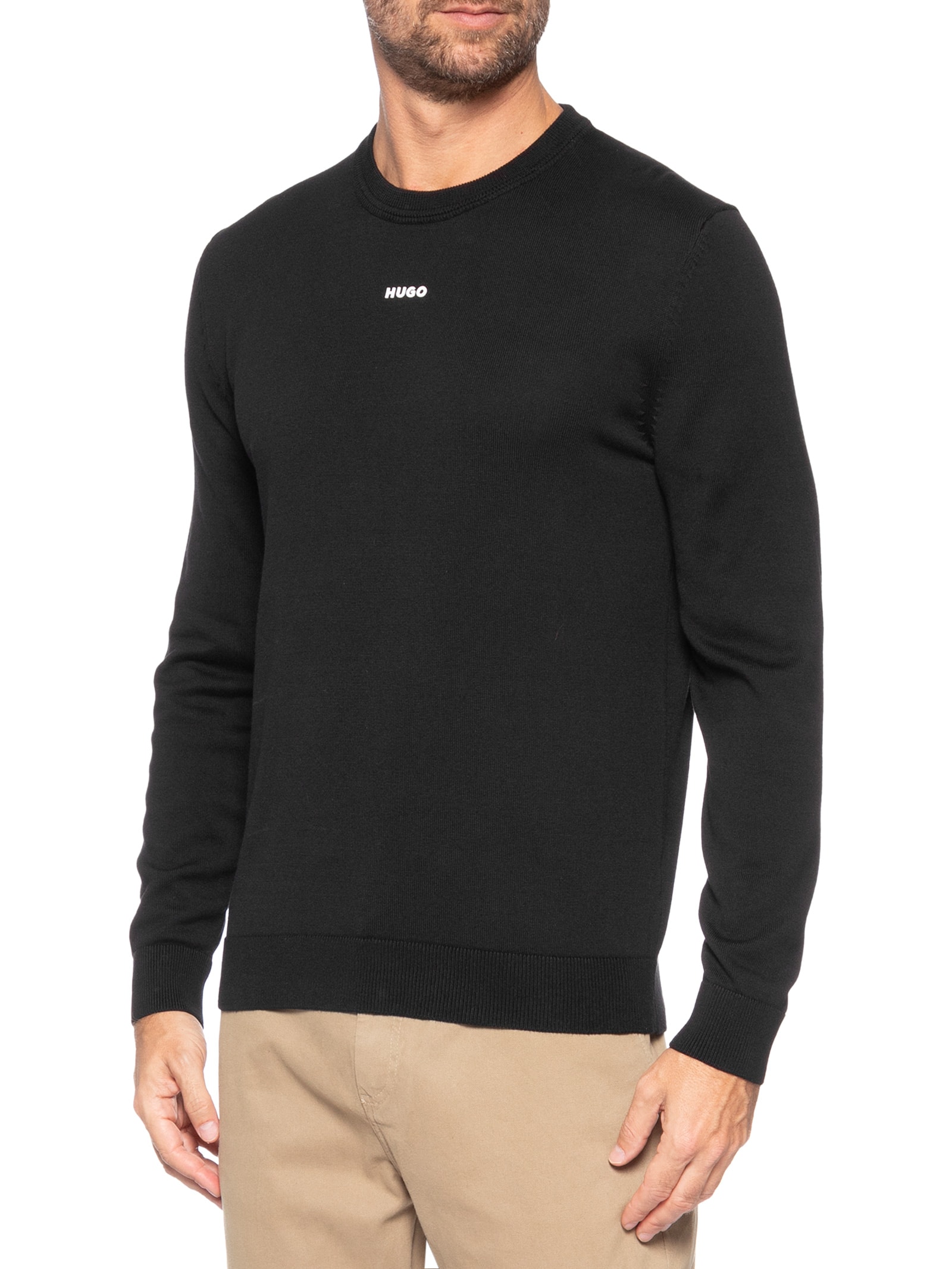 Suéter Tricô Masculino San Cassius-C2 Preto Hugo