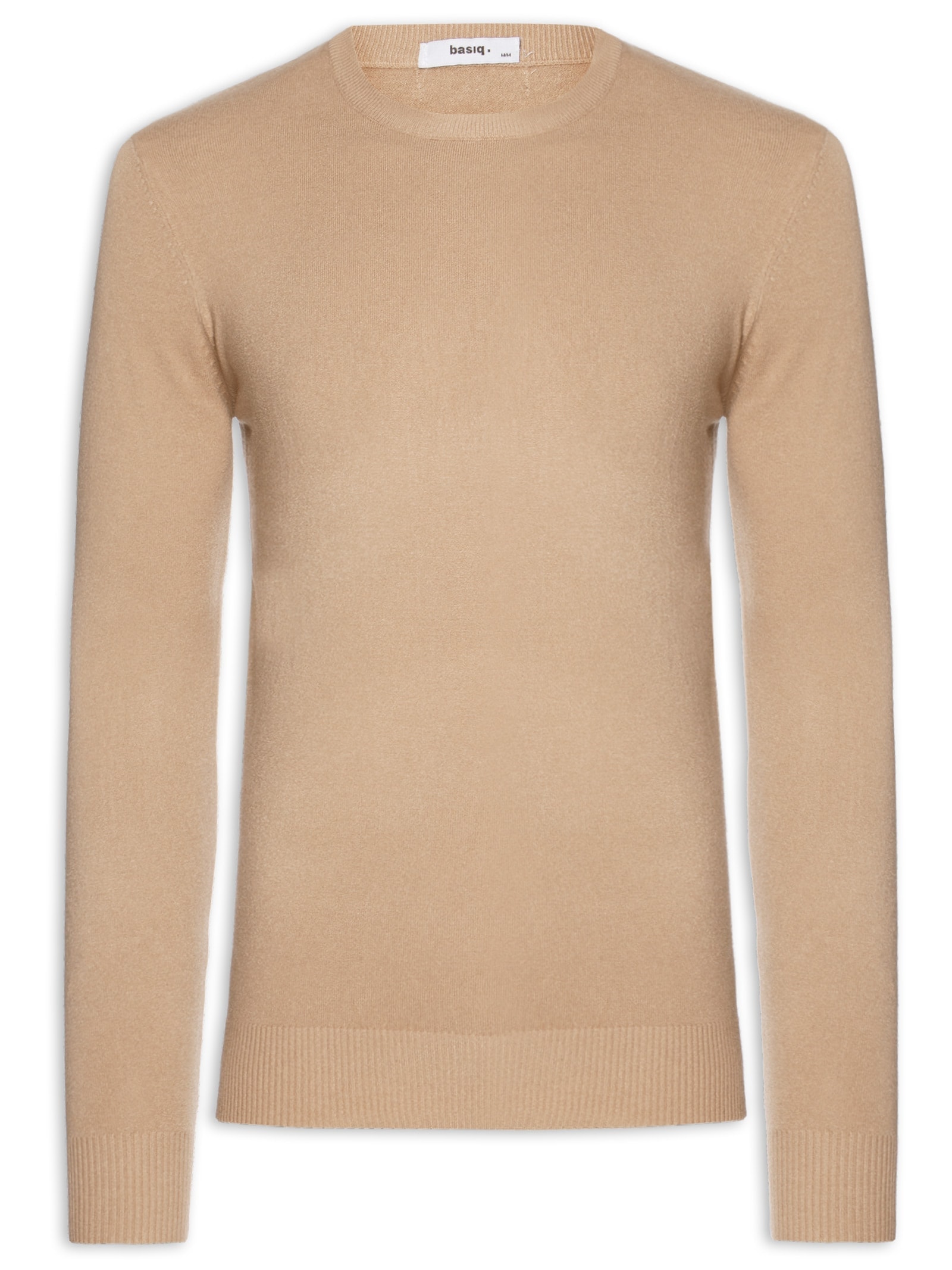 Suéter Tricot Masculino Básico Gola Redonda Marrom Basiq Men