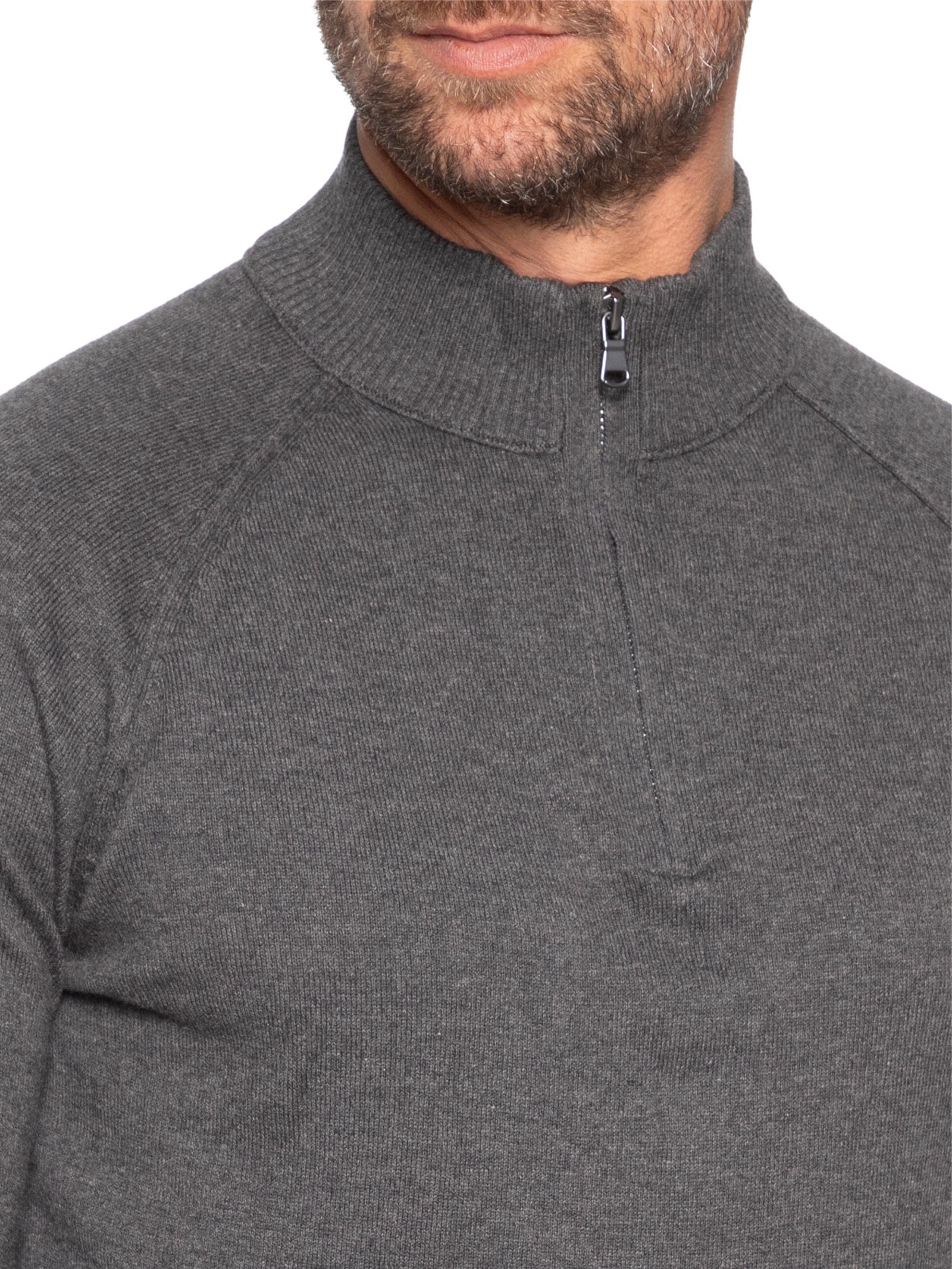 Suéter Tricot Masculino Cashmere Aspen Cinza Austral