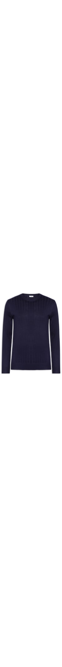 Suéter Tricot Masculino Com Textura - Azul