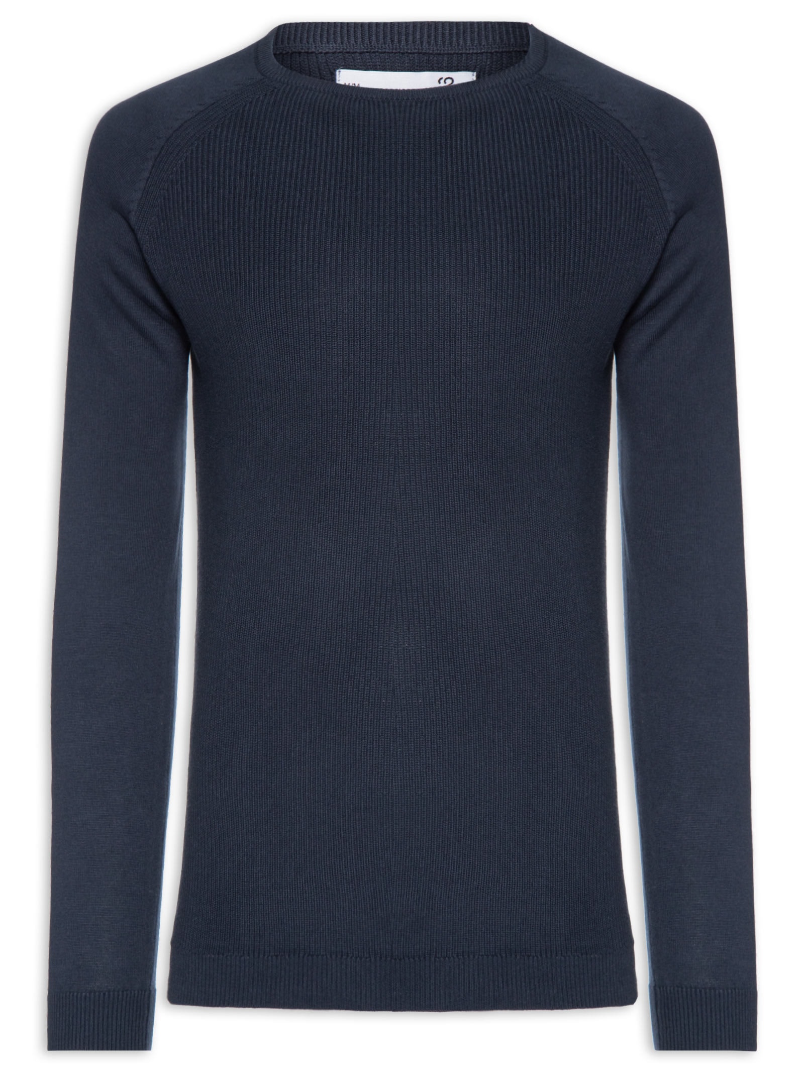 Suéter Tricot Masculino Corpo Tranças Mg Lisa Azul '2 Essential