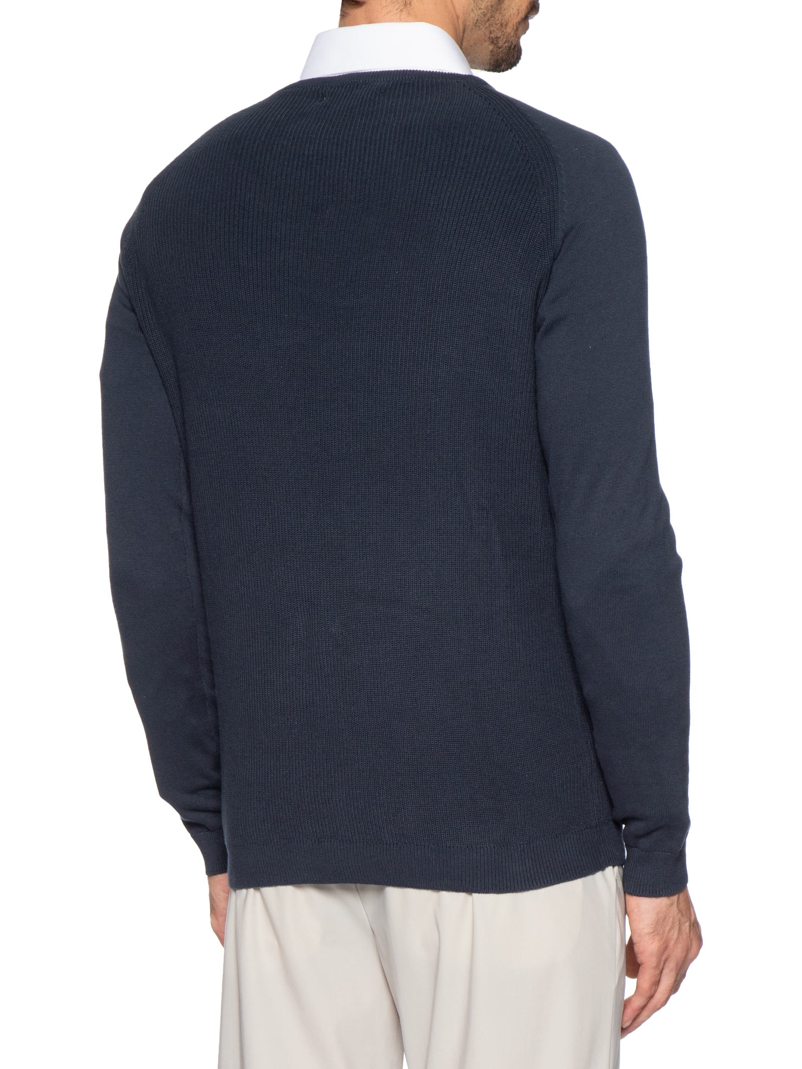 Suéter Tricot Masculino Corpo Tranças Mg Lisa Azul '2 Essential