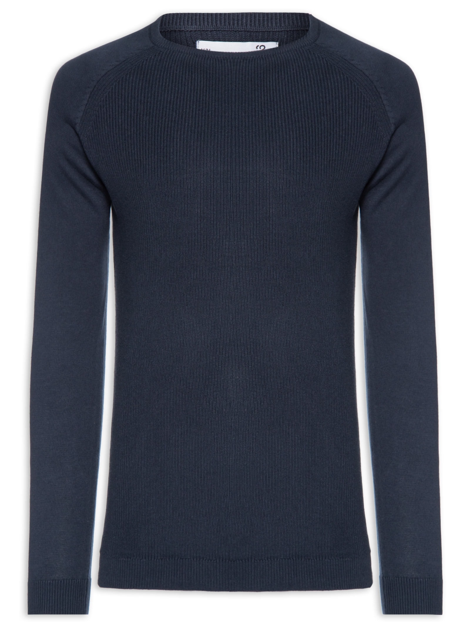 Suéter Tricot Masculino Corpo Tranças Mg Lisa Azul '2 Essential