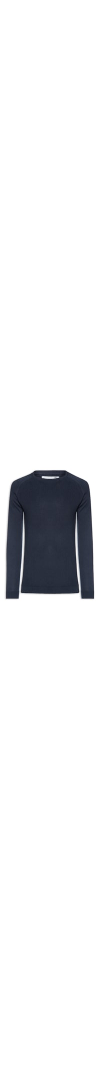 Suéter Tricot Masculino Corpo Tranças Mg Lisa - Azul
