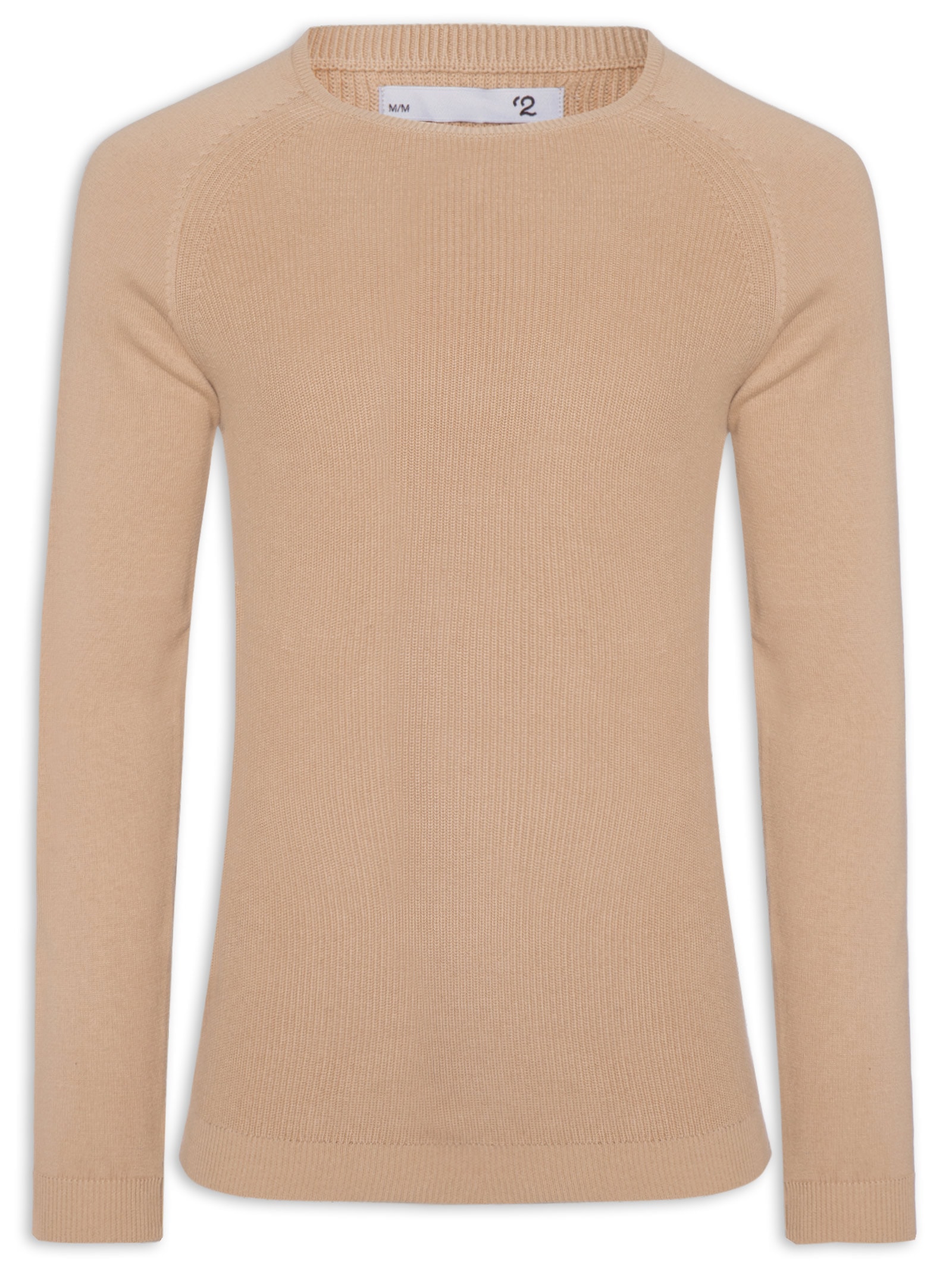 Suéter Tricot Masculino Corpo Tranças Mg Lisa Bege '2 Essential
