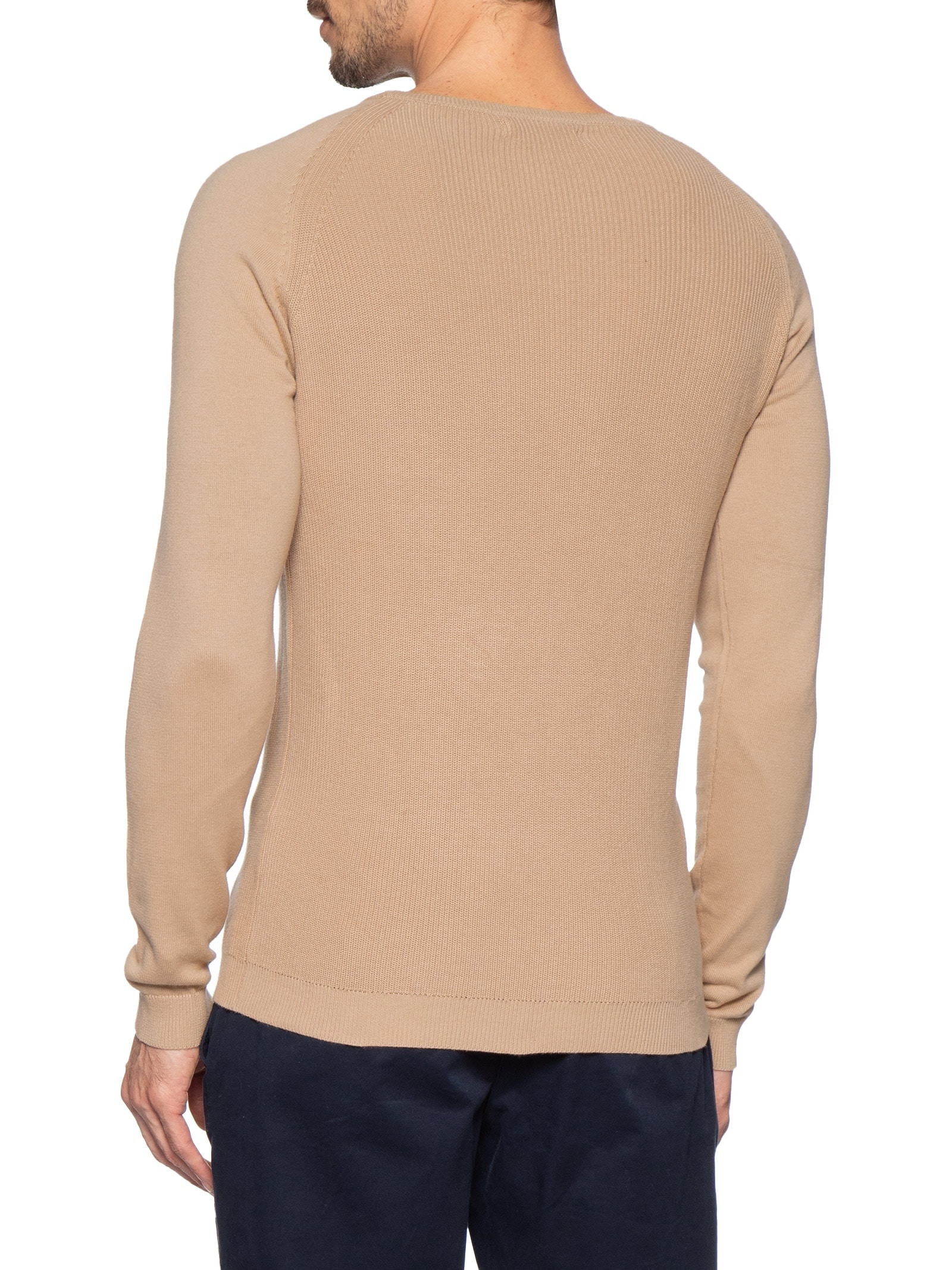 Suéter Tricot Masculino Corpo Tranças Mg Lisa Bege '2 Essential