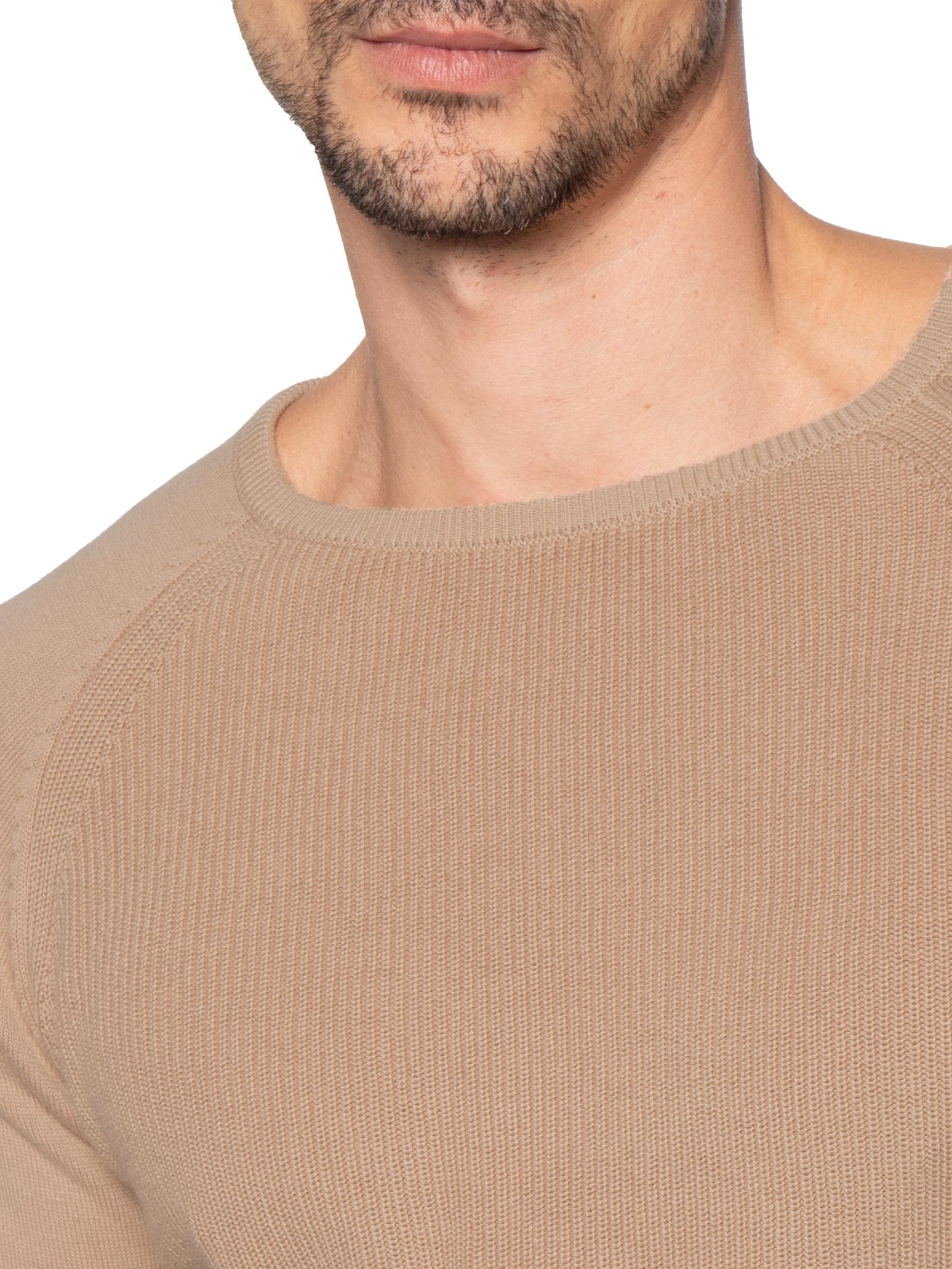 Suéter Tricot Masculino Corpo Tranças Mg Lisa Bege '2 Essential
