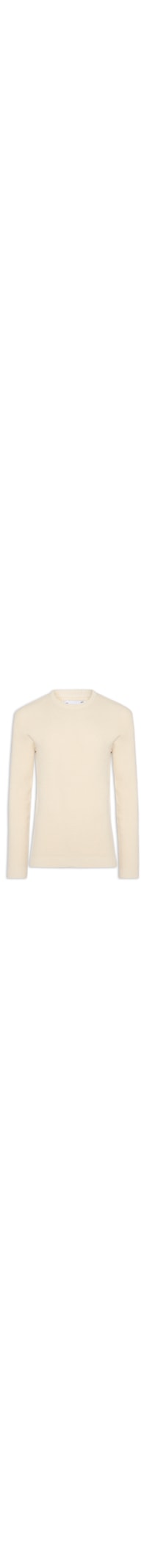 Suéter Tricot Masculino Gola Redonda Texturizada - Bege