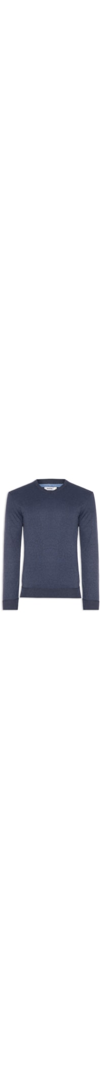 Suéter Tricot Masculino Gola V Básico - Azul