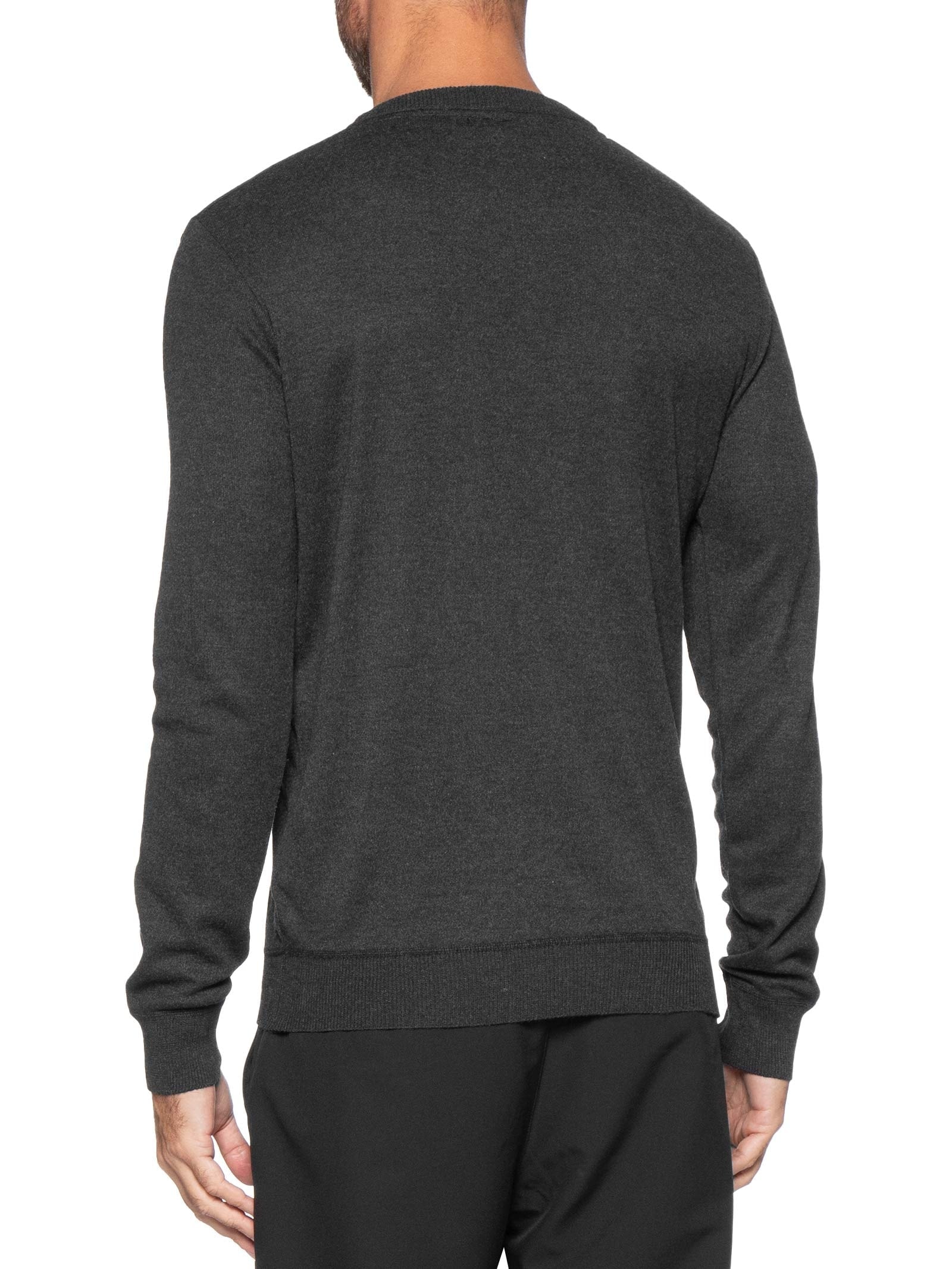 Suéter Tricot Masculino Gola V Básico Preto Basiq Men