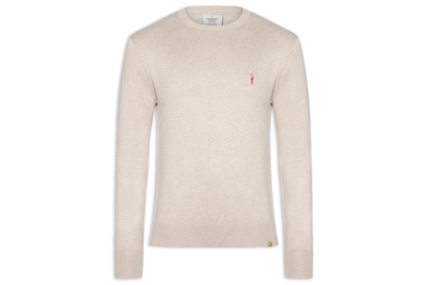 Suéter Tricot Masculino Manga Longa Touch Senna - Bege