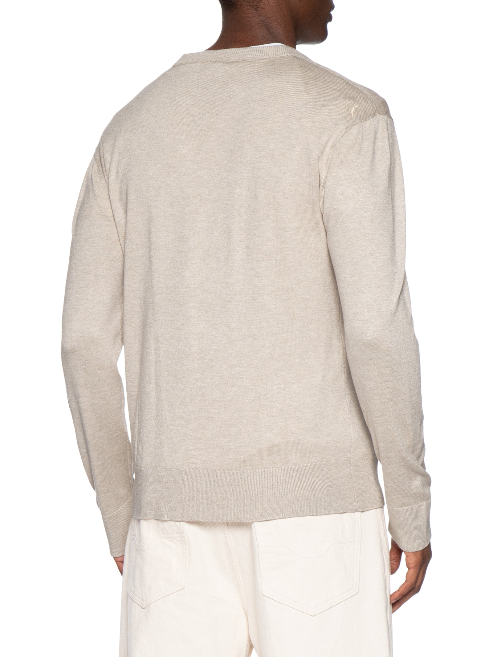 Suéter Tricot Masculino Manga Longa Touch Senna Bege Reserva