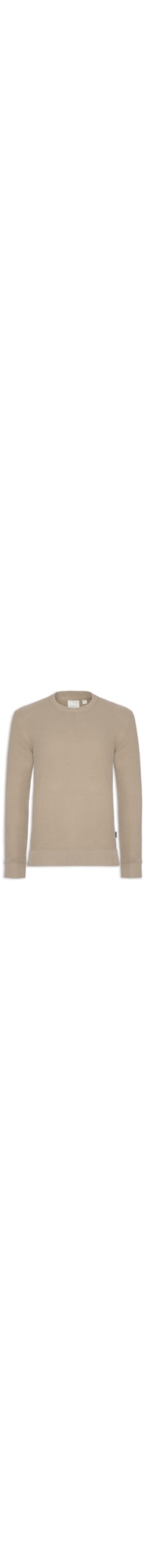 Suéter Tricot Masculino Ponto Arroz - Bege