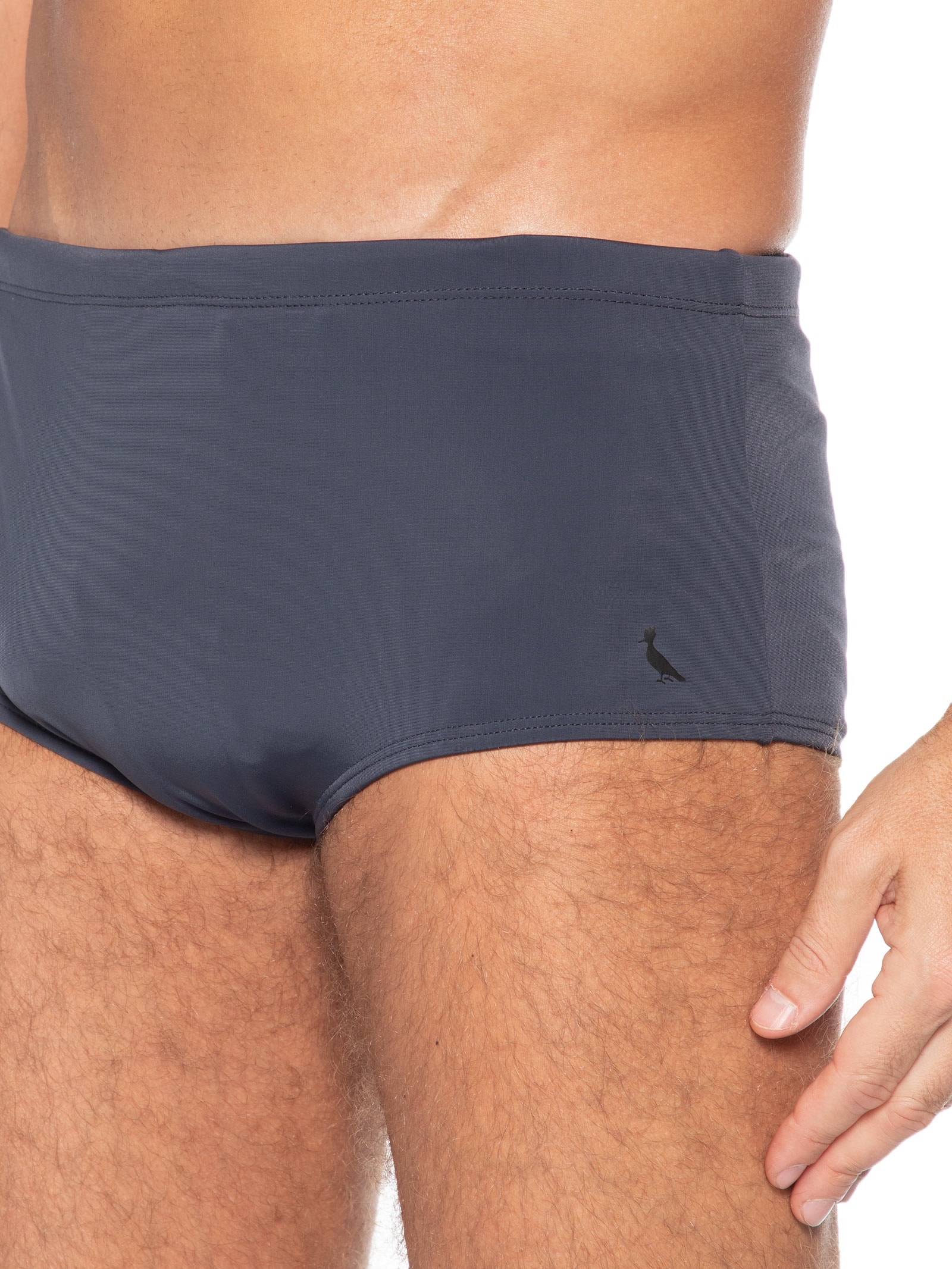 Sunga Boxer Masculina Lisa Beach Radical Sport Cinza Reserva
