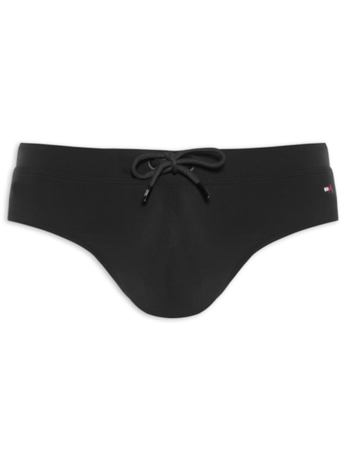Sunga Masculina Brief Com Logo – Preto