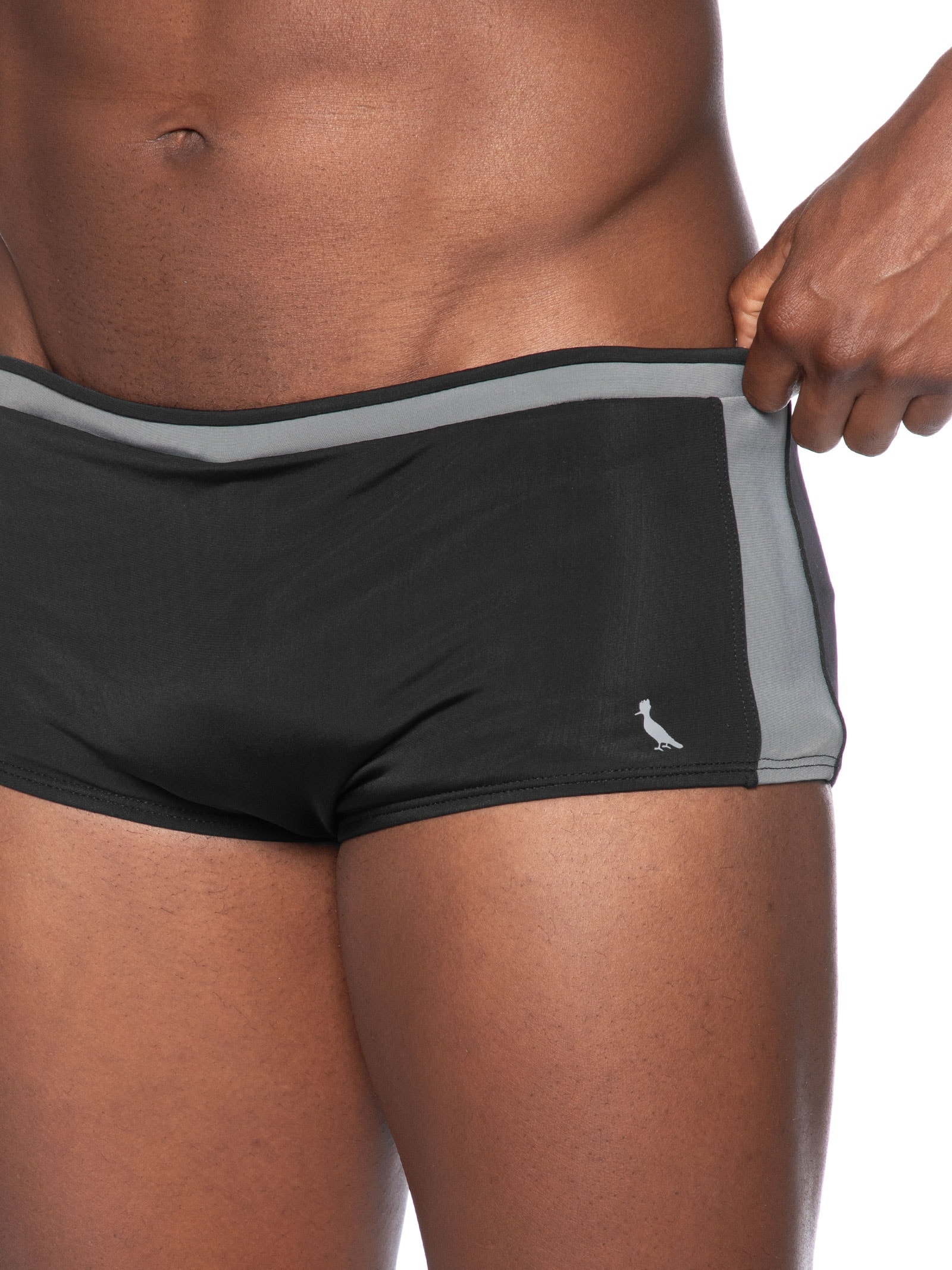 Sunga Recorte Superior E Lateral Cinza Reserva