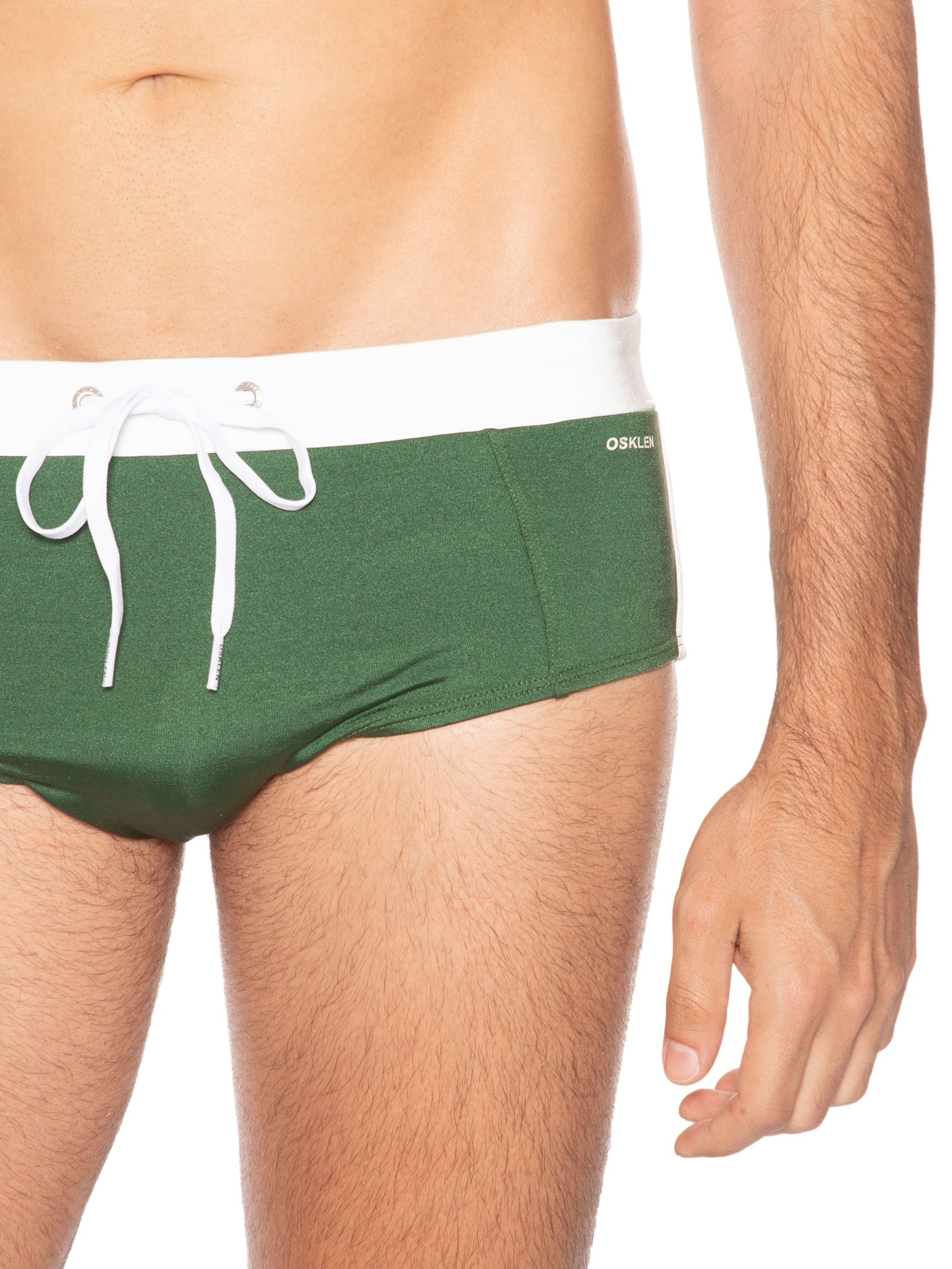 Sunga Retro Side Tape Verde Osklen