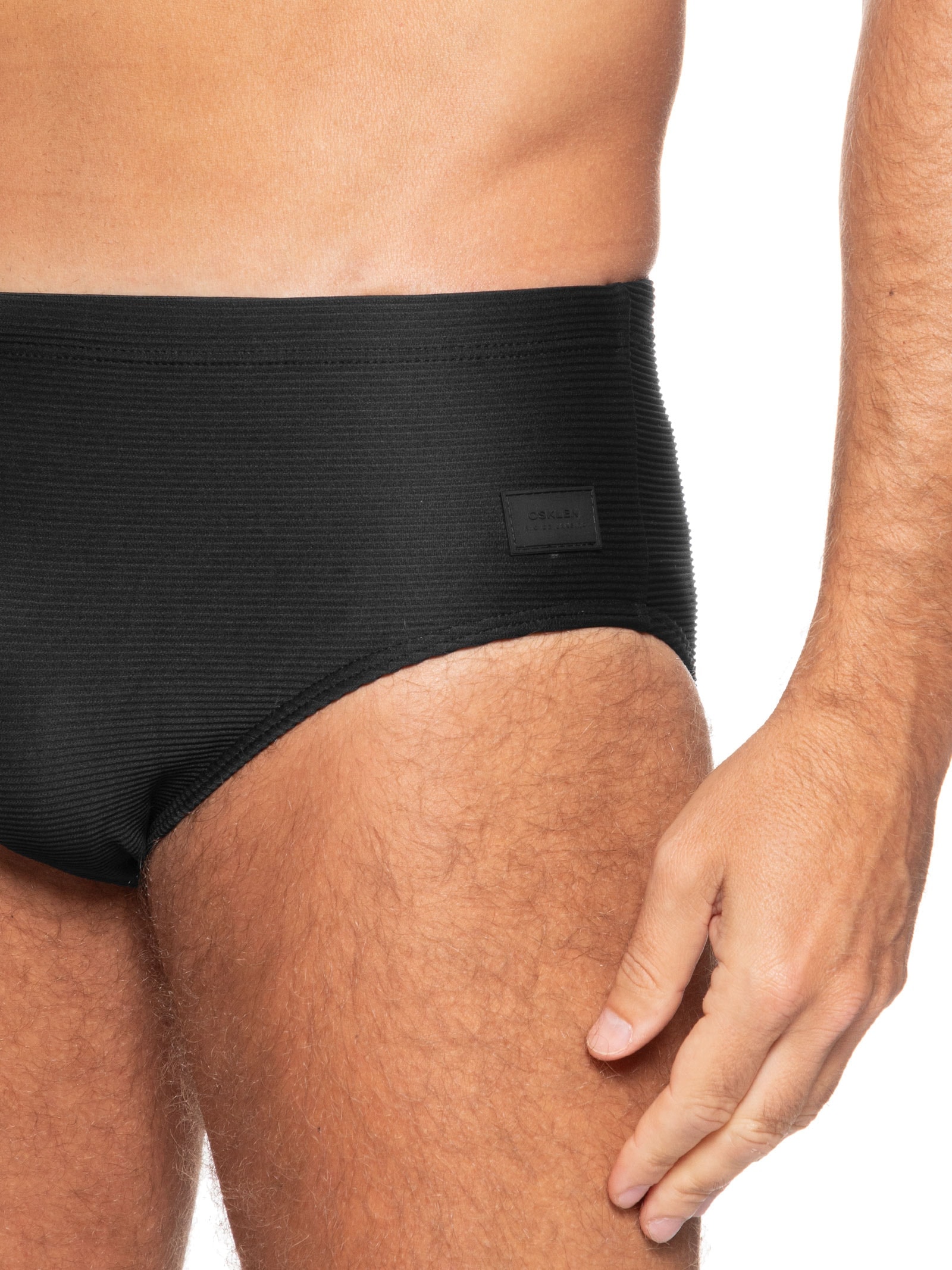 Sunga Slim Canvas Tex Preto Osklen