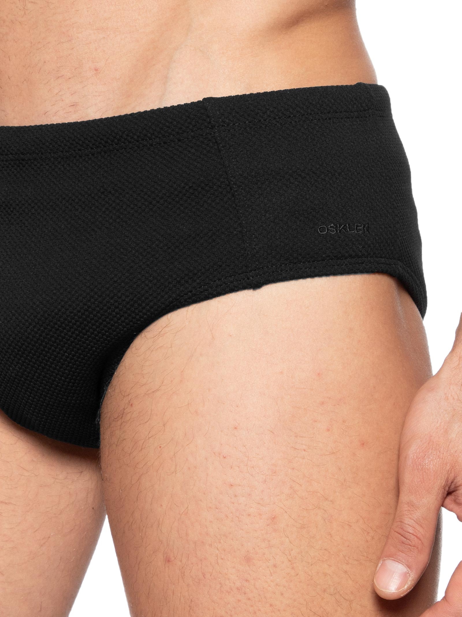 Sunga Slim Oblique Preto Osklen