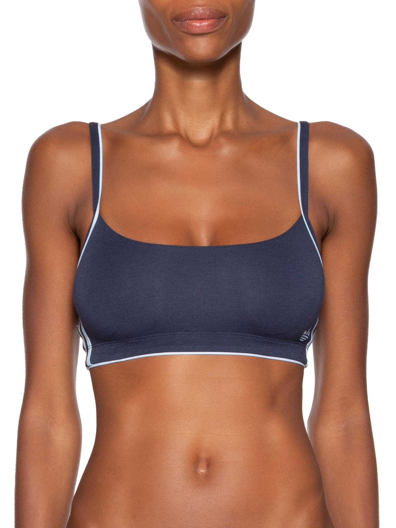 Sutiã Adicolor Comfort Flex Cotton Scoop Bralette Azul Adidas Originals Underwear