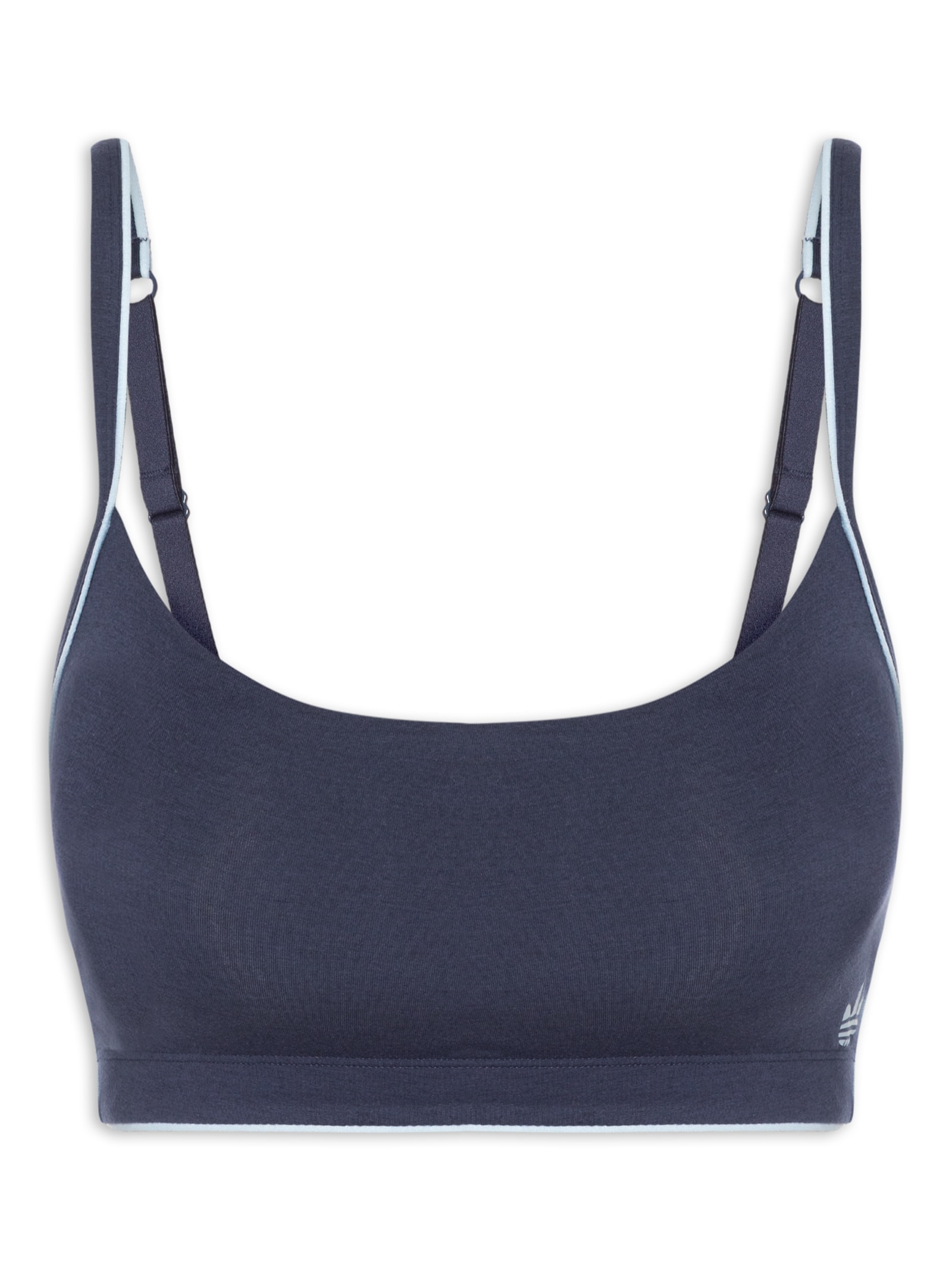 Sutiã Adicolor Comfort Flex Cotton Scoop Bralette Azul Adidas Originals Underwear