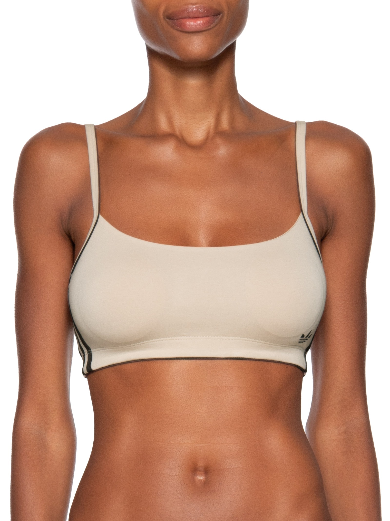 Sutiã Adicolor Comfort Flex Cotton Scoop Bralette Bege Adidas Originals Underwear