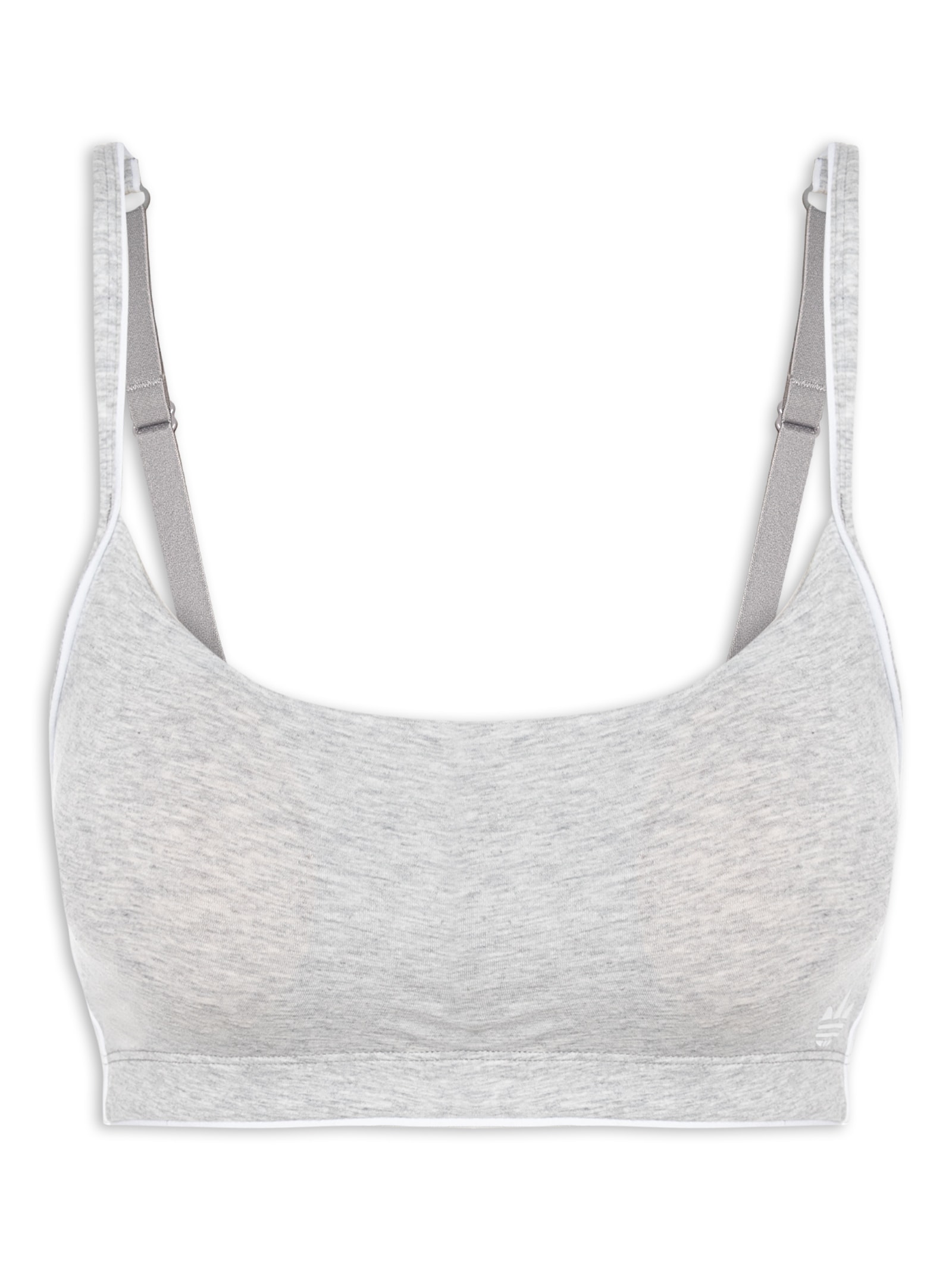 Sutiã Adicolor Comfort Flex Cotton Scoop Bralette Cinza Adidas Originals Underwear