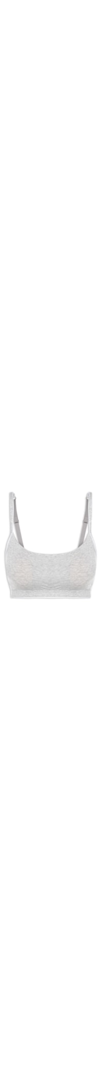 Sutiã Adicolor Comfort Flex Cotton Scoop Bralette - Cinza