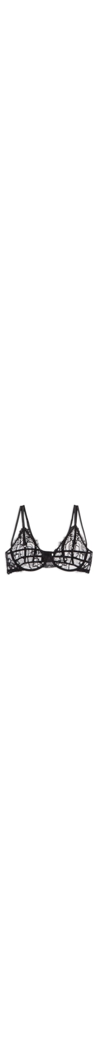 Sutiã Aro Sem Bojo Renda Chloe - Preto