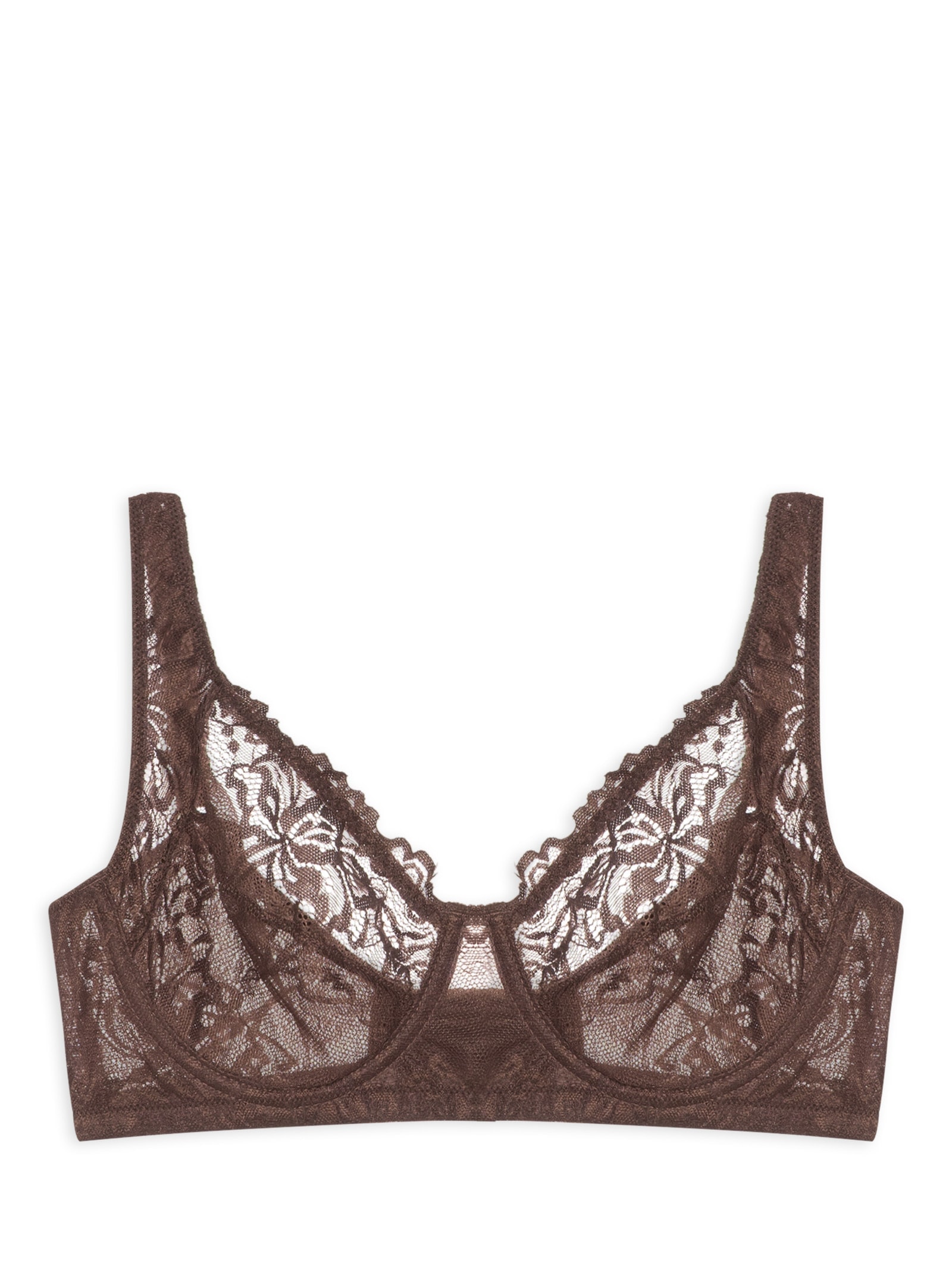 Sutiã Aro Sem Bojo Renda Expresso Glow Marrom Jogê