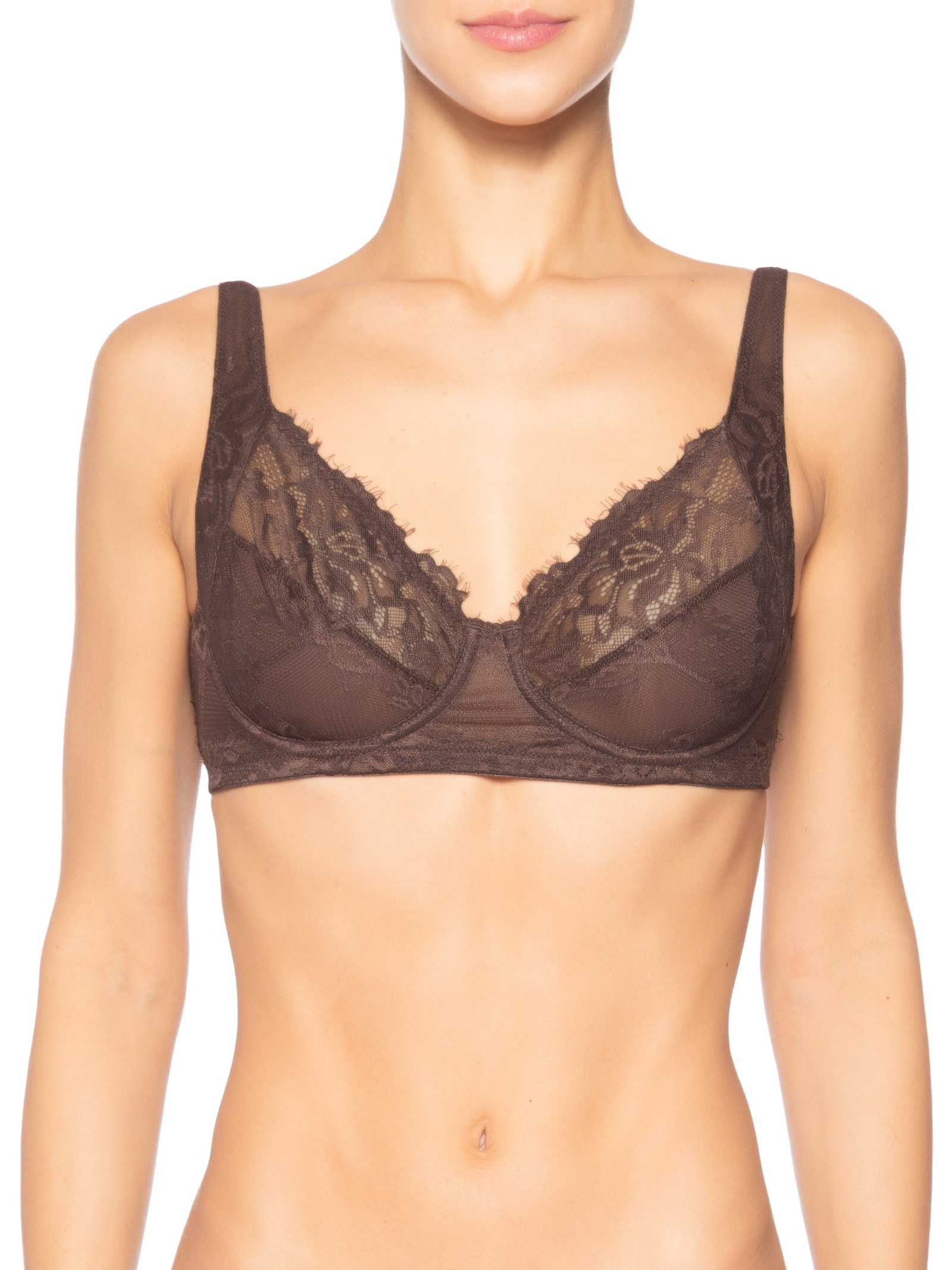 Sutiã Aro Sem Bojo Renda Expresso Glow Marrom Jogê