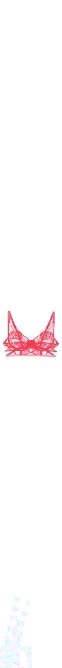 Sutiã Aro Sem Bojo Renda Luiza - Vermelho