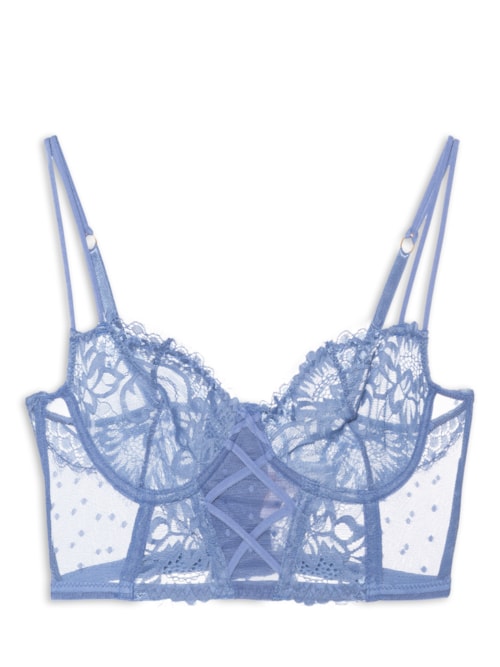 Sutiã Aro Sem Bojo Renda Mayla – Azul